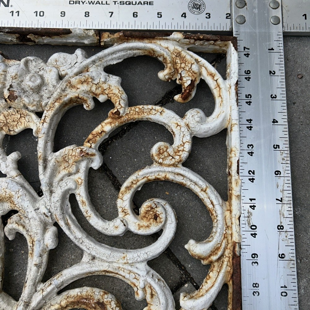 Large Antique Ornate Cast Iron Decorative Angle Bracket