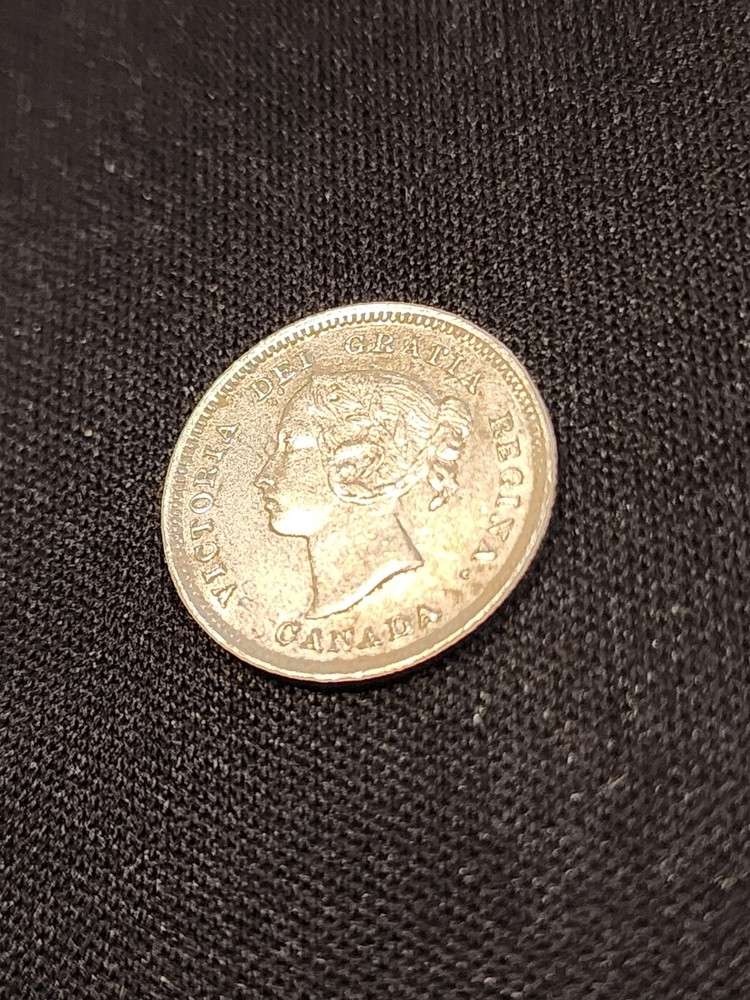 1888 Canada 5 Cents Silver Coin
