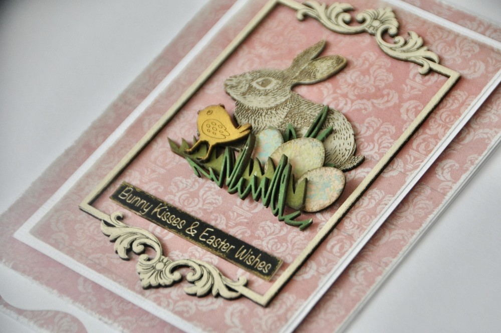 Dusty Attic Chipboard 3x6 - Rabbits #1, DA3745