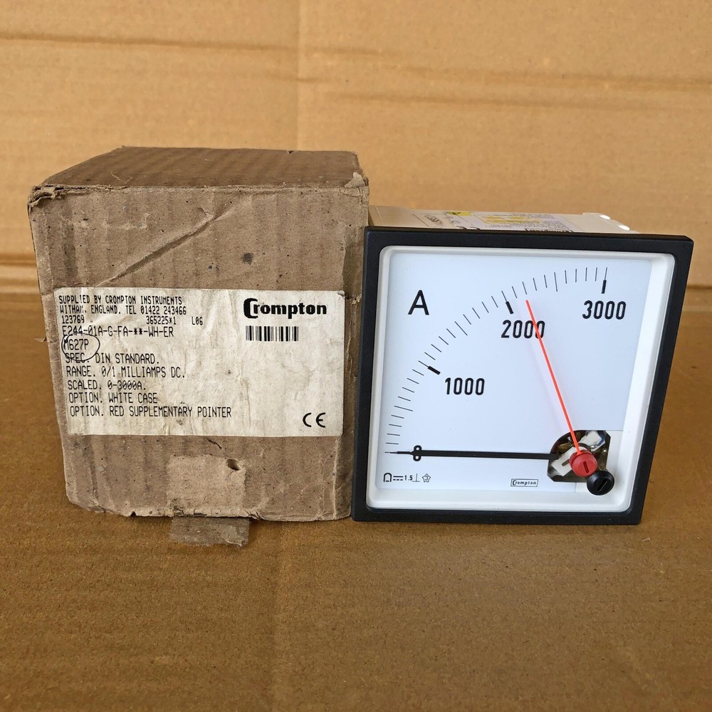 CROMPTON E24401AGFAWHER AMP METER 123769 M627P