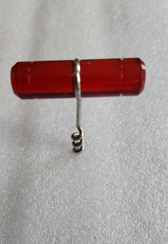 Vintage Red Handled Corkscrew
