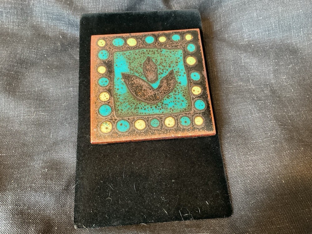 Vintage Signed Ceramic Tile