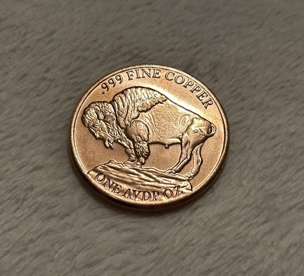 Buffalo 1 oz Pure Copper Round