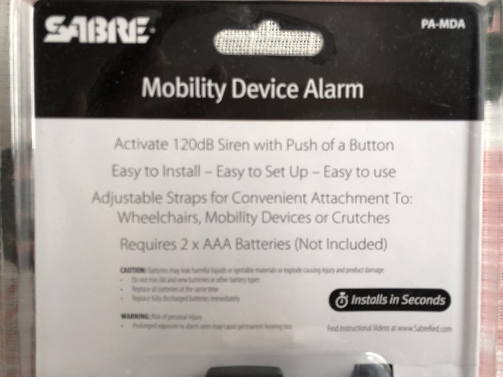 SABRE*mobility device alarm*#PA-MDA*new In Package