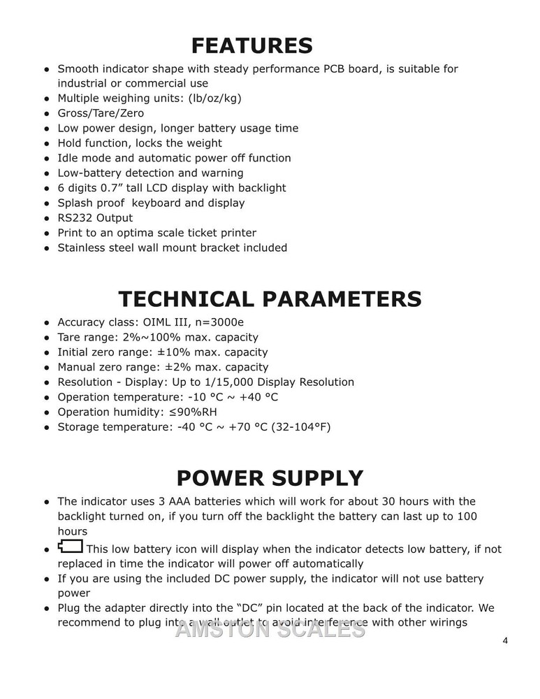 SCALE & LOAD CELL INTERFACE CONTROLLER COMPUTER CATTLE LIVESTOCK FLOOR TRUCK NEW