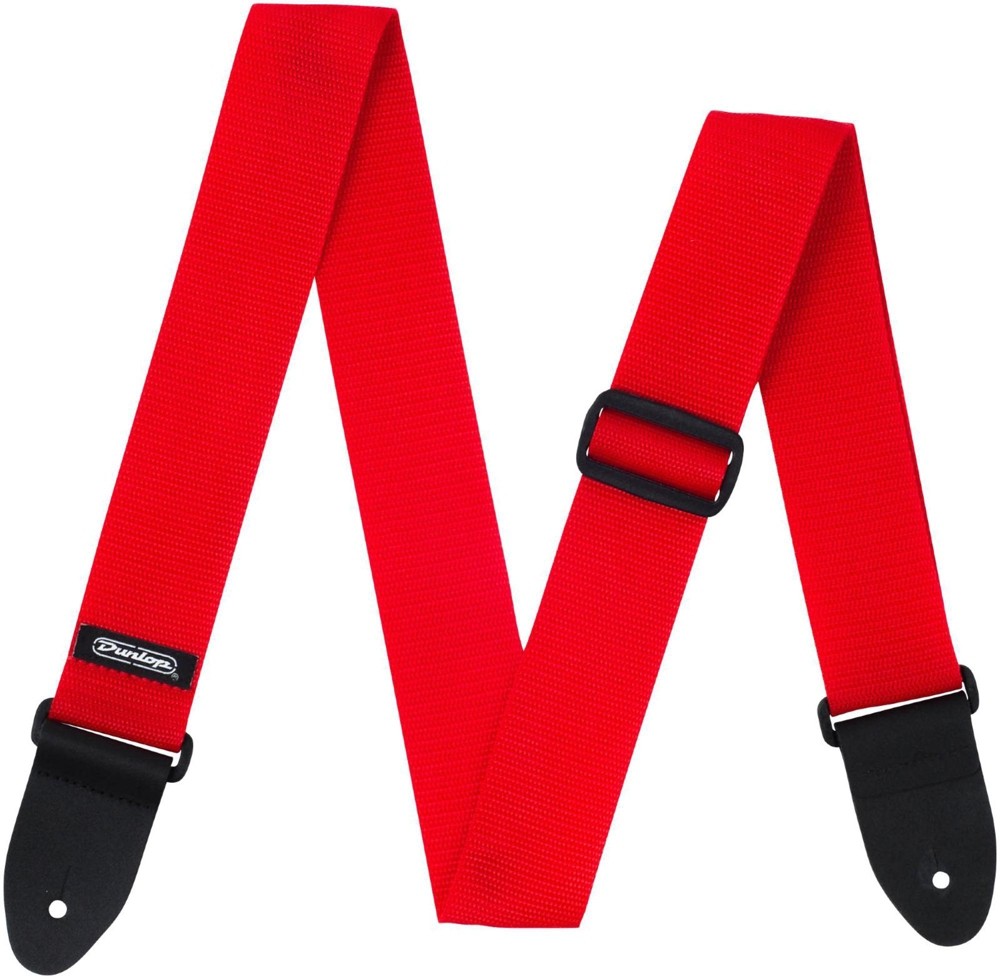 Dunlop Poly Guitar Strap Red