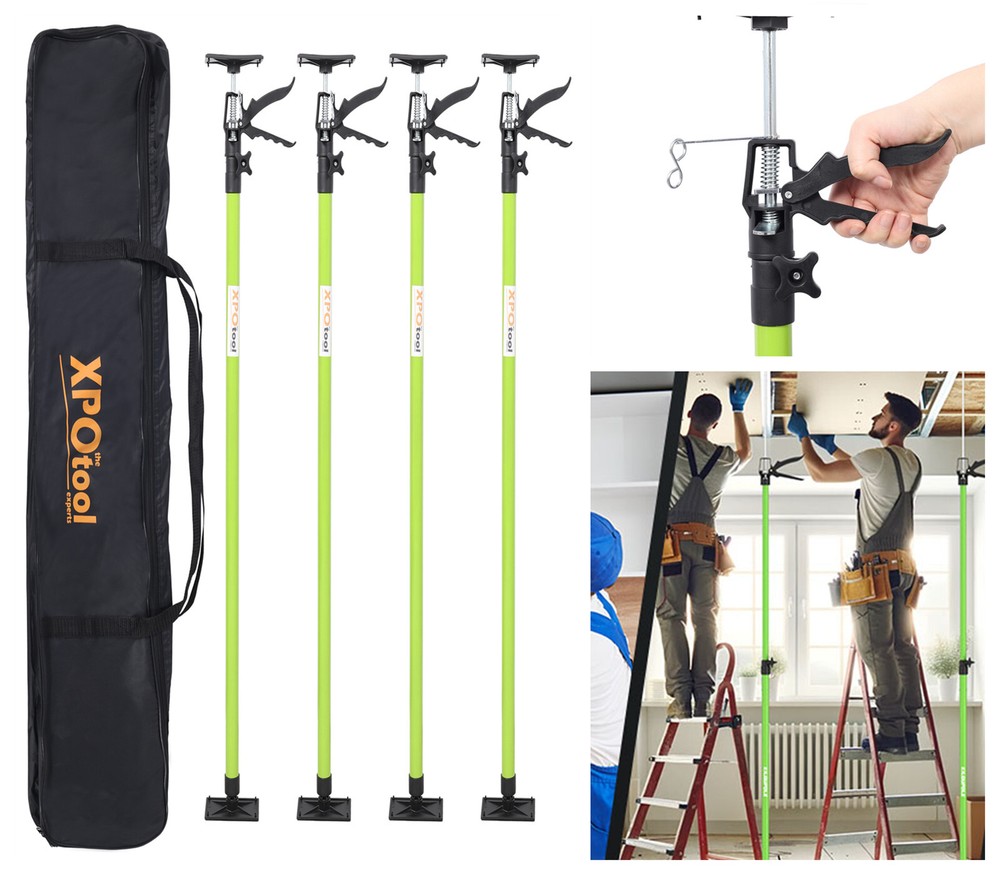 4pcs Support Pole Steel Jack Adjustable 45" to 114" 3rd Hand Support System