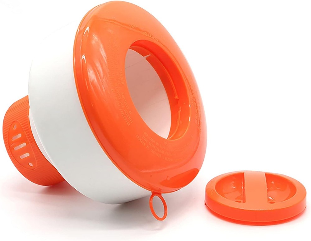 Pool Chlorine Floater, 7" Diameter Floatation Device can accommodate 3" Tablet C