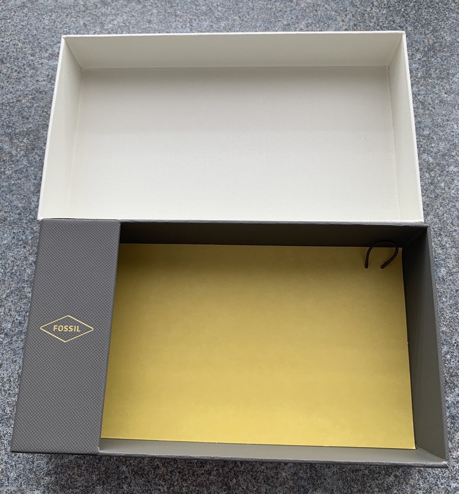 Fossil Empty Box Presentation Box & Sleeve Never Used