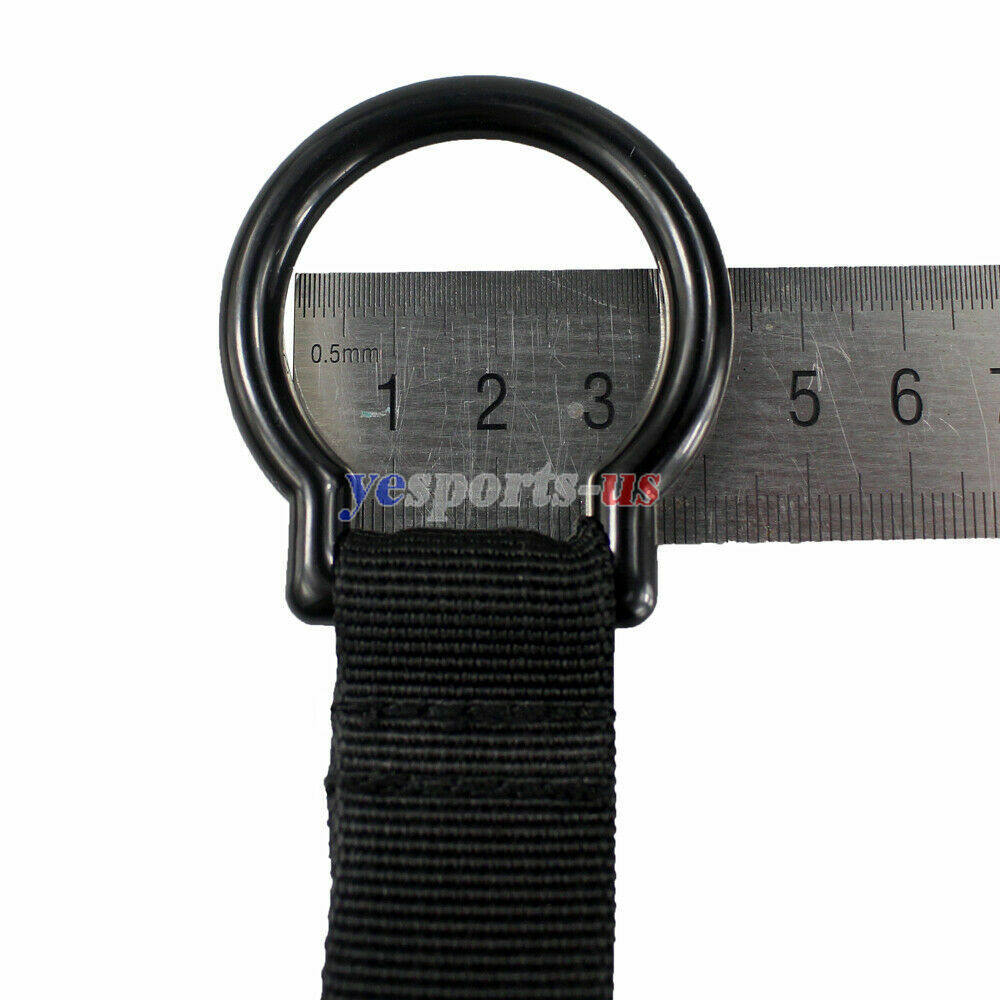 Black Flashlight Ring Holder Tactical Duty Belt Carry Flashlight Stick Baton
