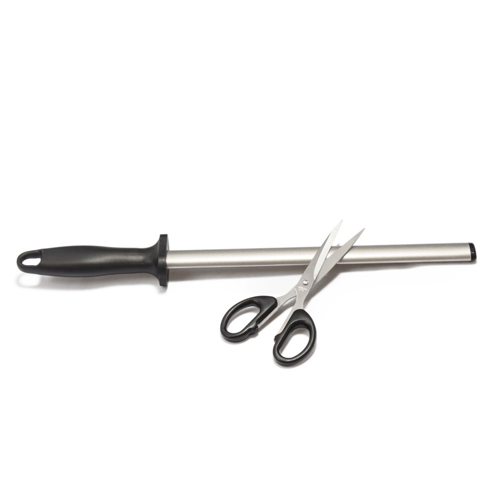 10" Diamond Sharpening RodKitchen Knife Sharpener Steel, Restaurant Sharpening