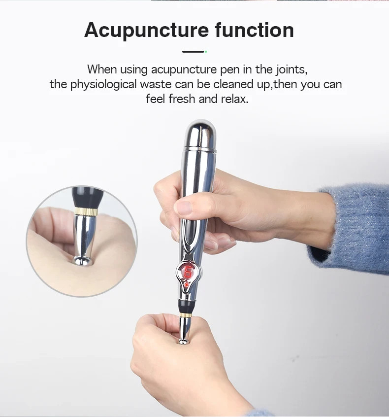 5-in-1 Electronic Acupuncture Pen Massage Therapy Tool Adjustable Intensity