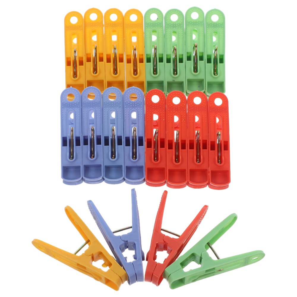 60 Pcs Clothes Pins Colored for Crafts Bright Plastic Quilt Clips