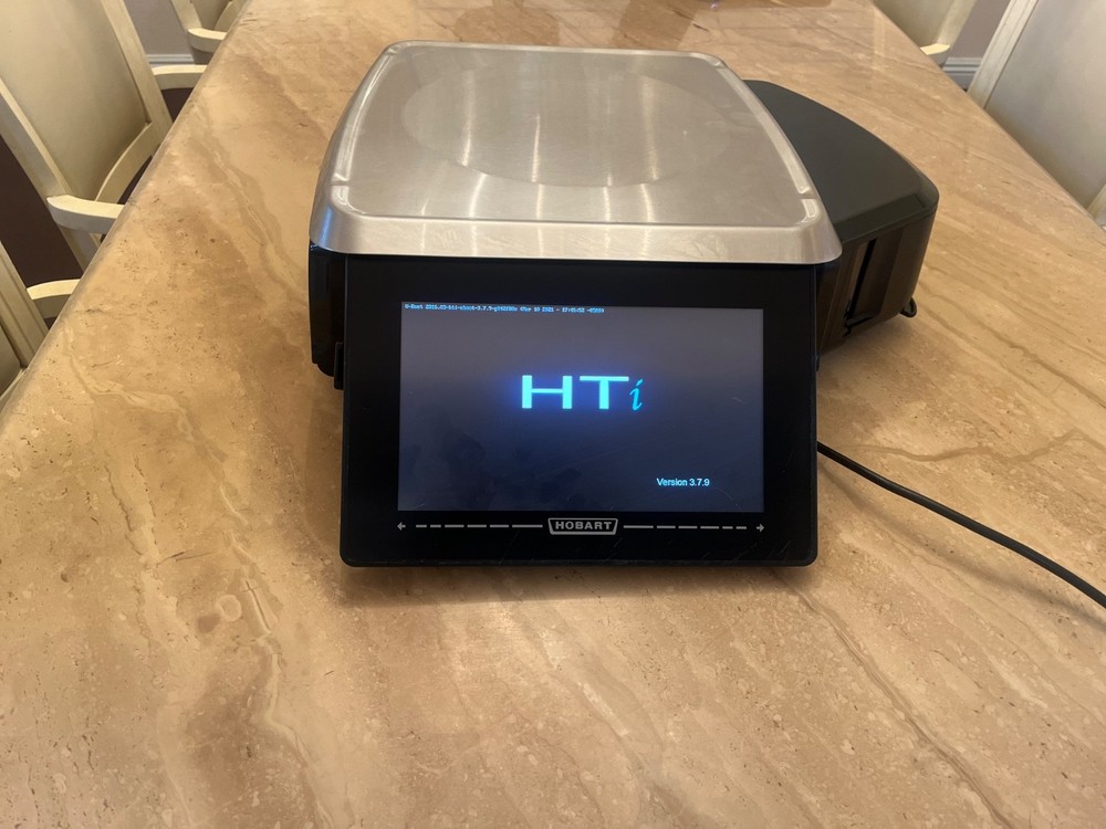 Hobart HTi Scale With Printer, Used Operator Screen & No Customer Display
