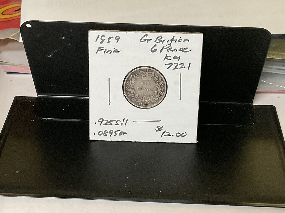 1859 Great Britian 6 Pence