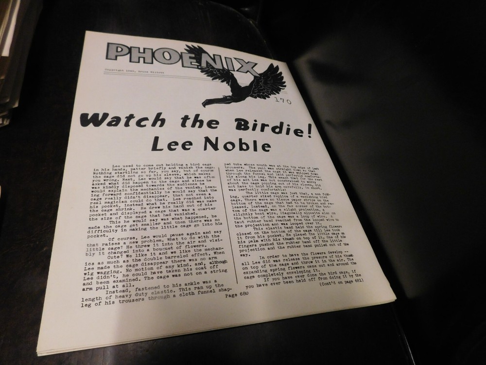 The Phoenix Magic Magazine For Magicians # 170