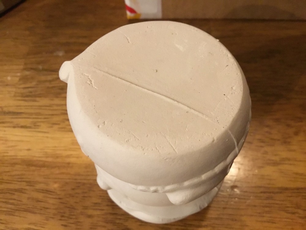 Ceramic Bisque Mold Made Ready to Paint Snowman Container