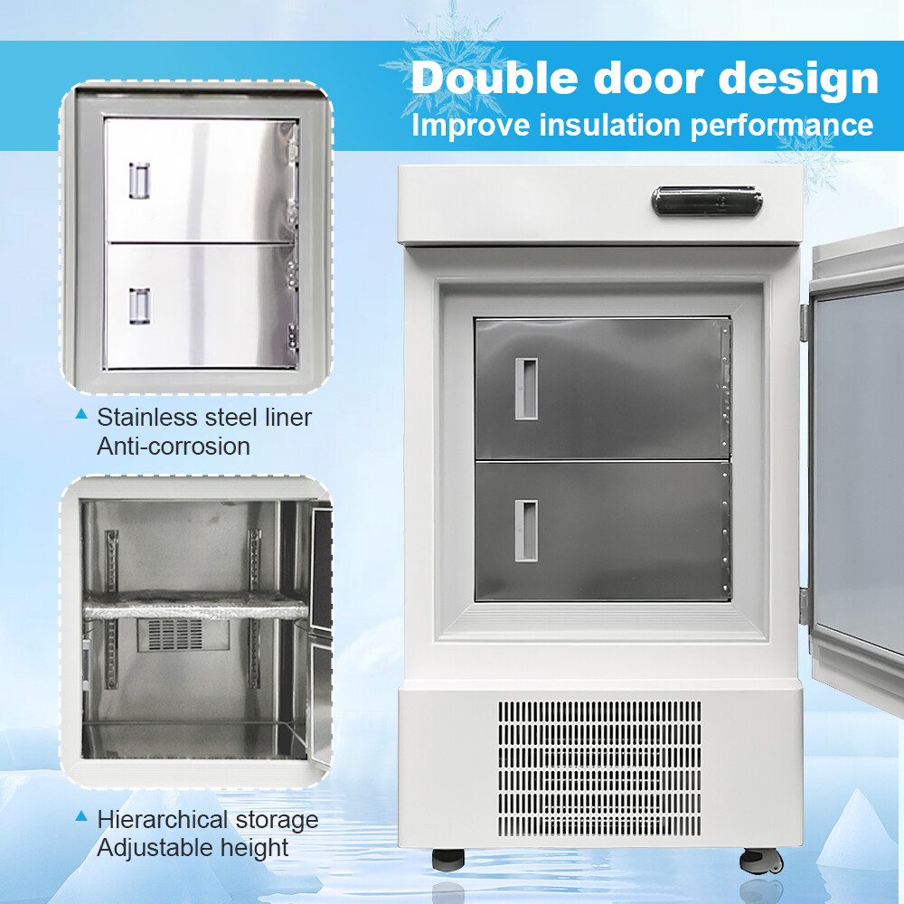 Lab -86°C Vertical 58L Ultra Low Temperature Freezer Refrigerator for Samples