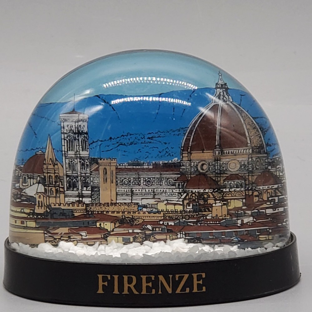 Firenze Souvenir Snow Globe Florence Double View
