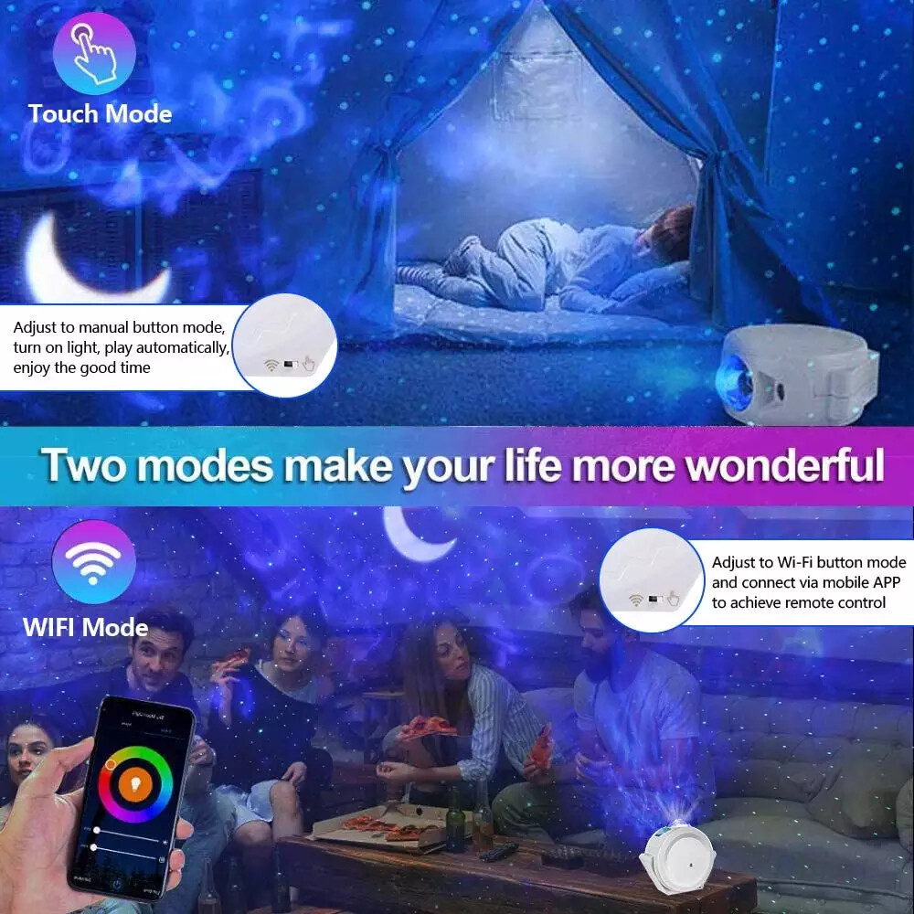 Wifi Enabled Galaxy Starry Night Light Projector** Free shipping**