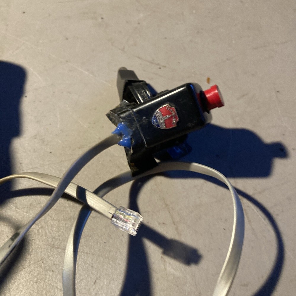 Vintage Audio Com Pilot Push Button Intercom Headphones Headset w MICROPHONE