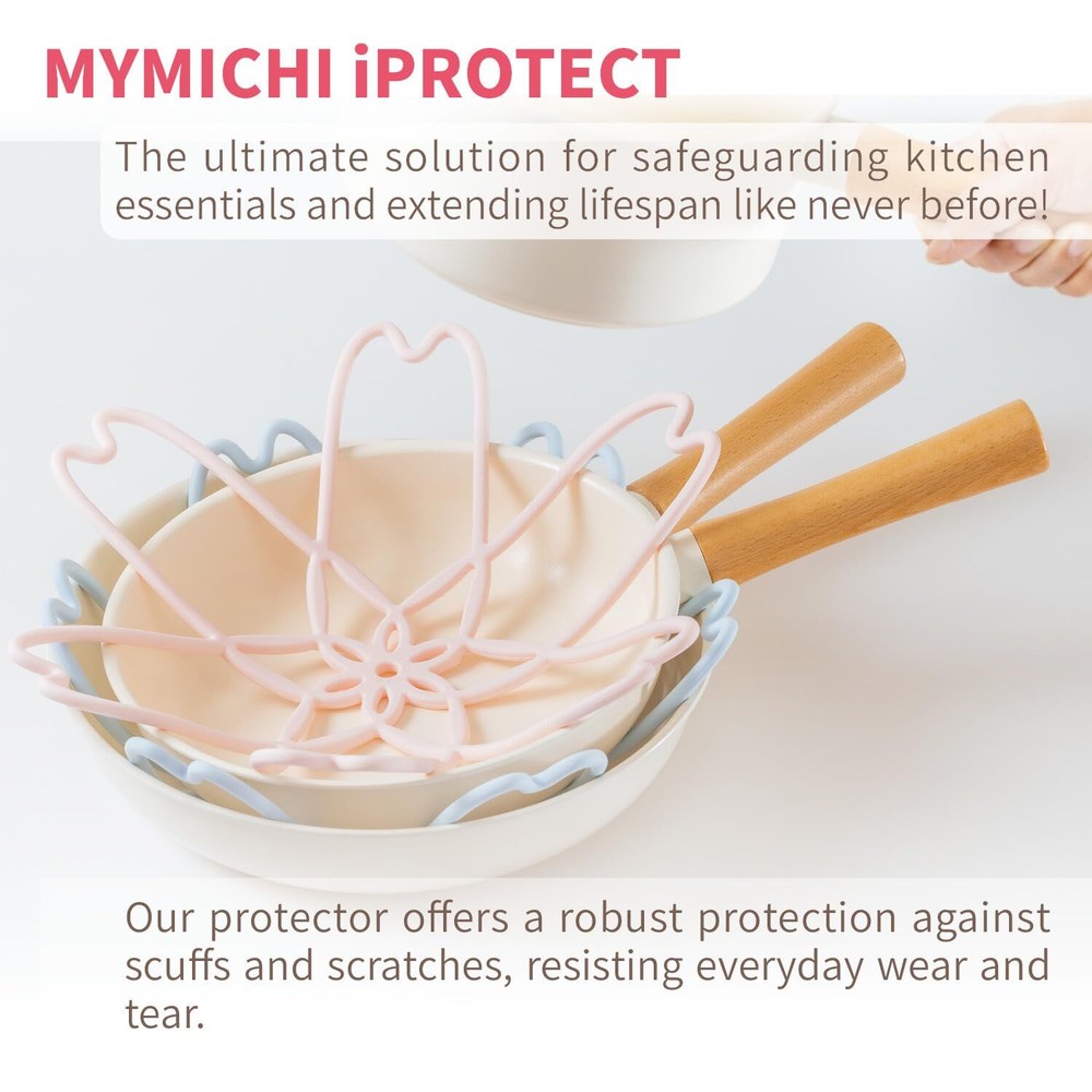 iPROTECT - Stack Expert | Multi-Purpose BPA-Free Silicone Pots/Pans Protector...