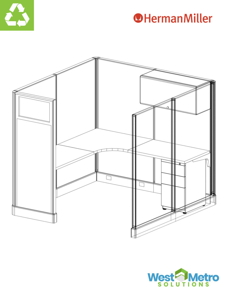 Herman Miller AO2 Office Cubicles Workstations