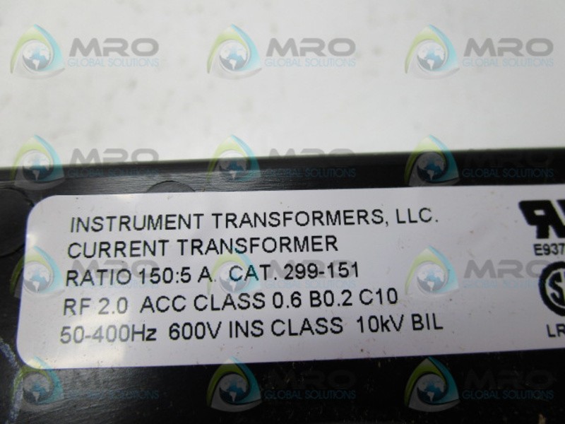 INSTRUMENT TRANSFORMERS 299-151 NSNP