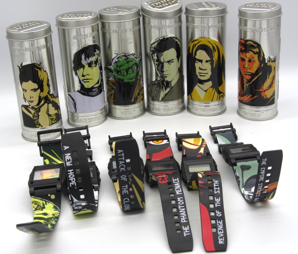 Star Wars Burger King 6 Watch Set
