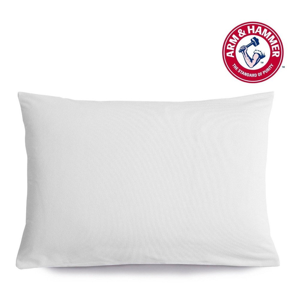 🥥 Arm & Hammer Standard/Queen Soft Terry Pillow Protector🆕