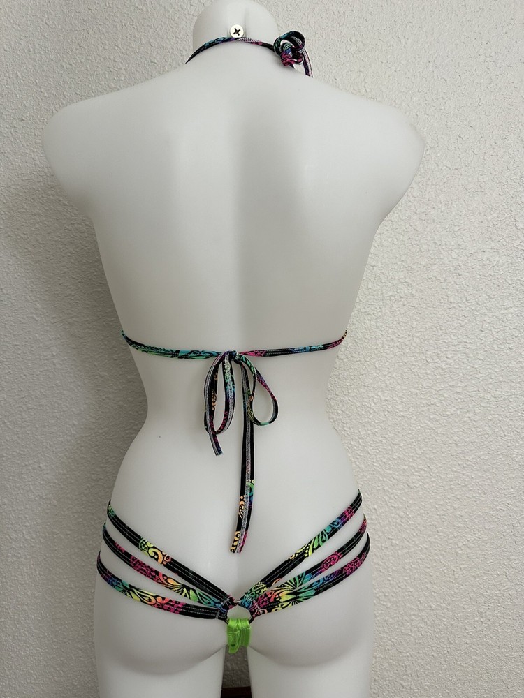 Exotic Dancer Tri Top And Thong Set