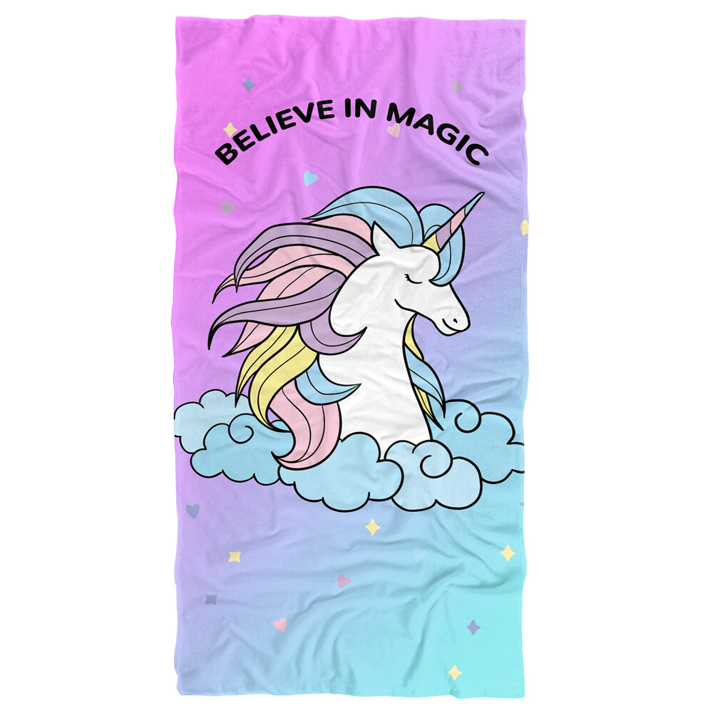 Believe in Magic Beach Towel 30"x60"