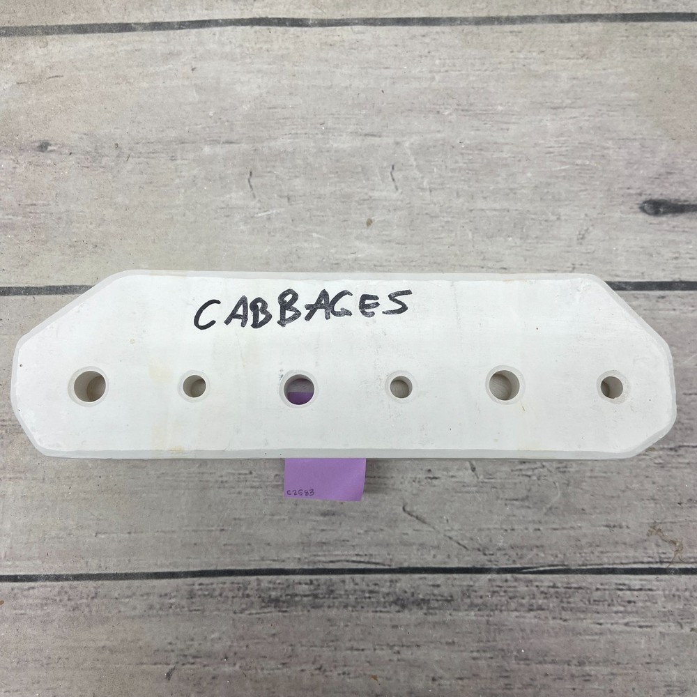 Vintage 1991 Riverview Ceramic Casting Mold Easter -Cabbages #661