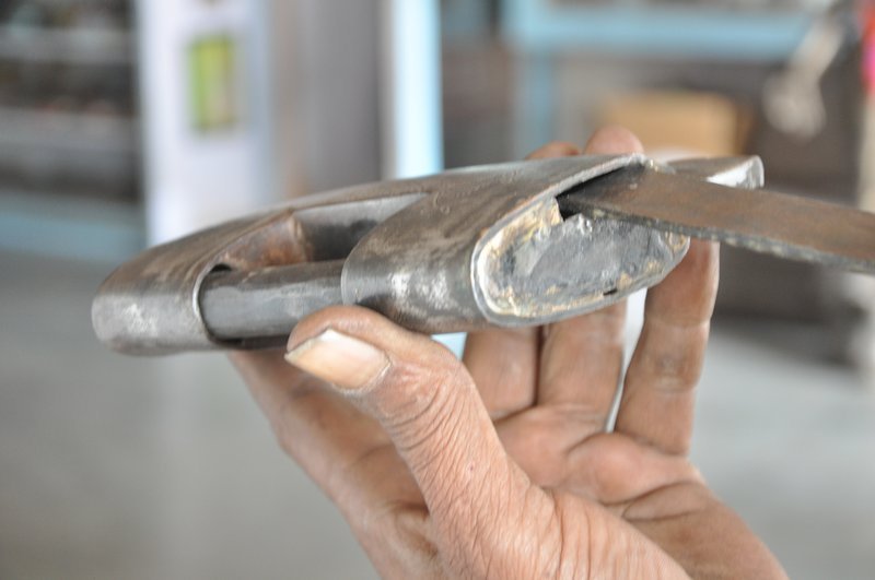 Vintage Iron Engraved Handcrafted Unique Solid Heavy Strip System Padlock