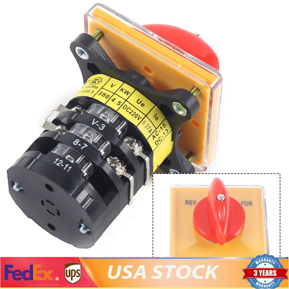 Three-stage Switch Forward Reverse 3 Phase Motor Milling Switch High-quality