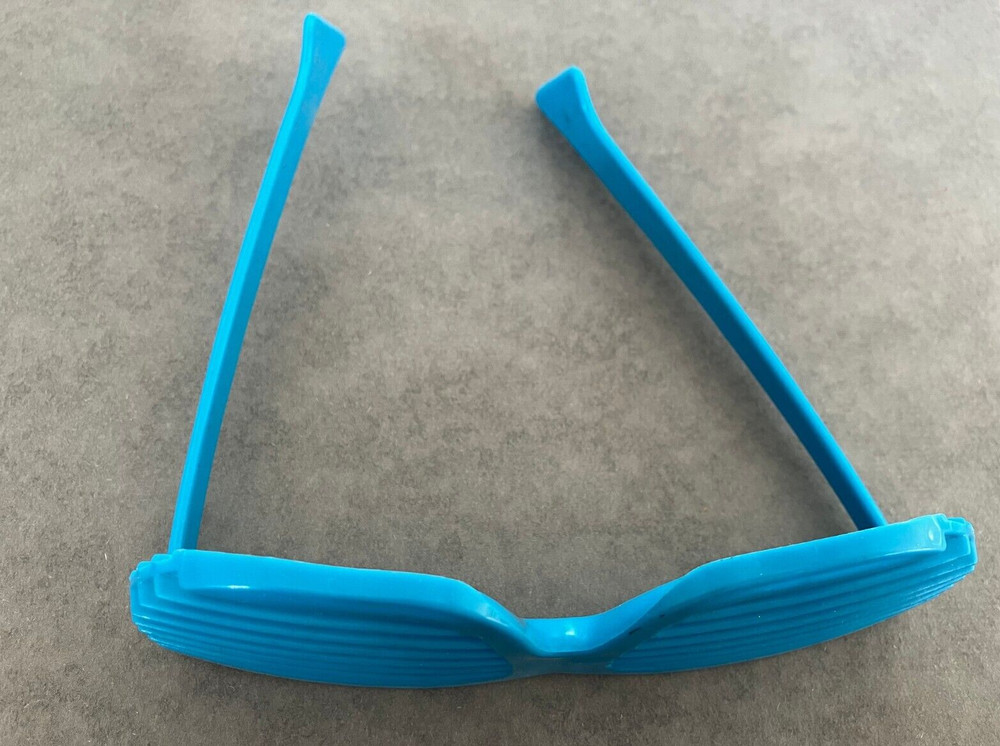 Sky Blue Plastic Shutter Shades - Vintage