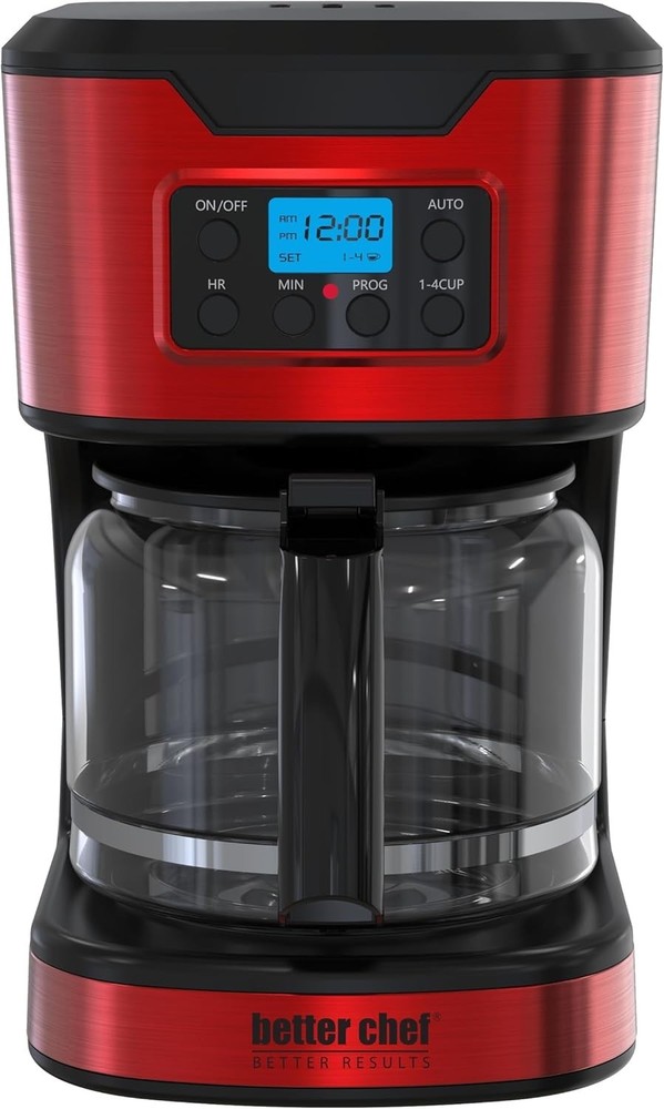 Programmable 12-Cup Coffee Maker | 1-4 Cup Setting | Auto-Pause to Serve | 2h...