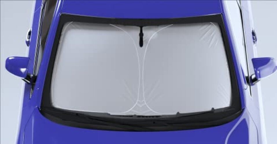 Foldable Sunshade Compatible with 2006-2011 Mazda 5, UV Reflective and Easy