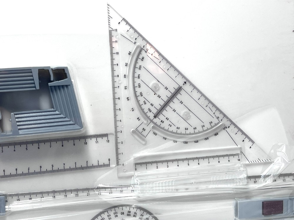 A3 Portable Drawing Board, Multi-Function Metric Drafting Table with Clear Rule