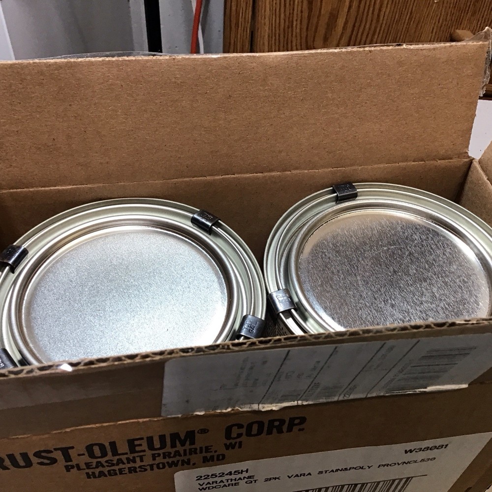 2 Cans Varathane One Step Stain + Poly Provincial Semi Gloss 32oz Ea.