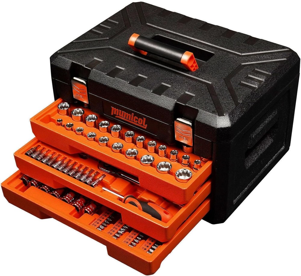 Mechanic Tool Set, Socket Set, 320-Pcs Professional Mechanics Tool Set & Metric
