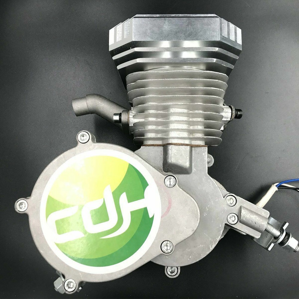 CDHPOWER Racing Head (Square/Silver)-2 Stroke Bicyle Engine Kit 66cc/80cc Motor