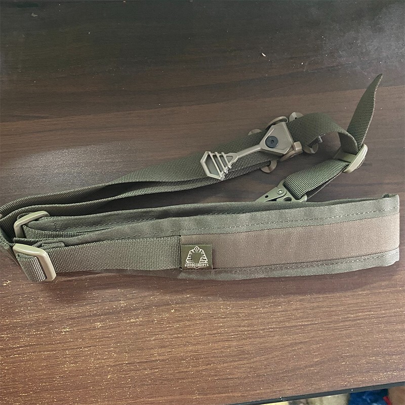 Ferro Slingster Sling Tan With Hardware (Green)