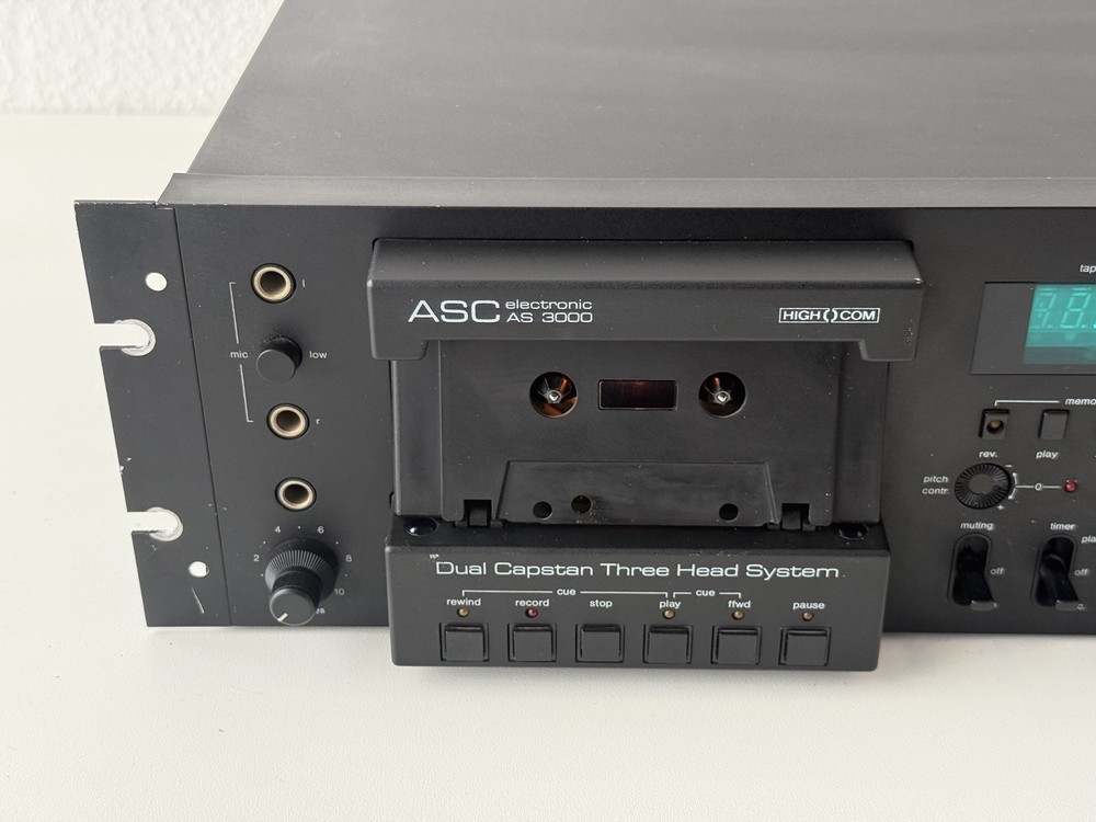 ASC AS 3000 Tape Deck / Cassette Deck (Needs Service / Defective)