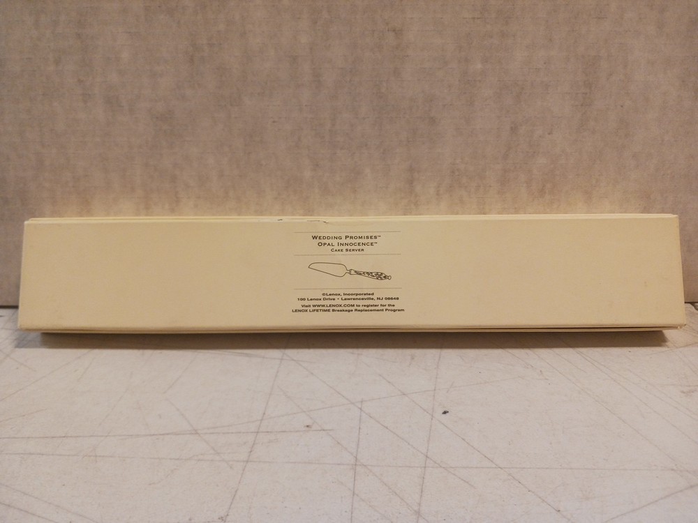 Lenox Cake Server Wedding Promises Opal Innocence
