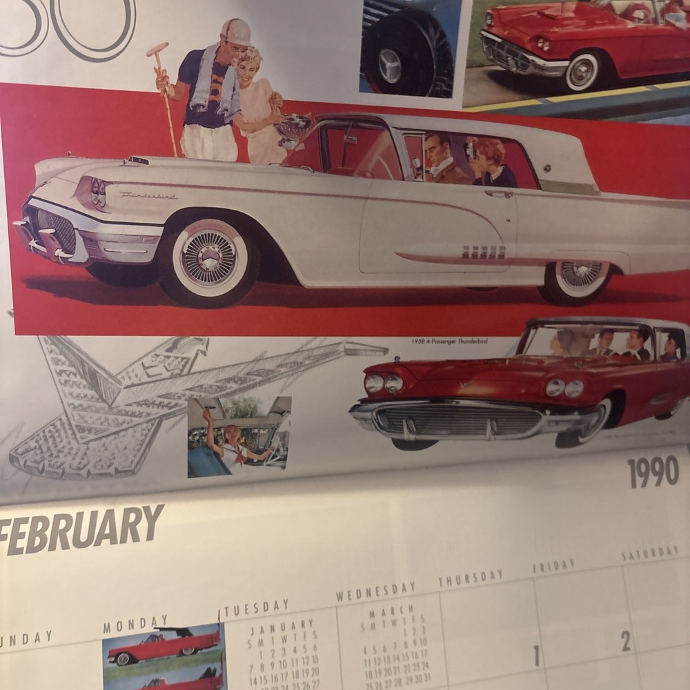 Thunderbird 35th Anniversary 1990 Calendar