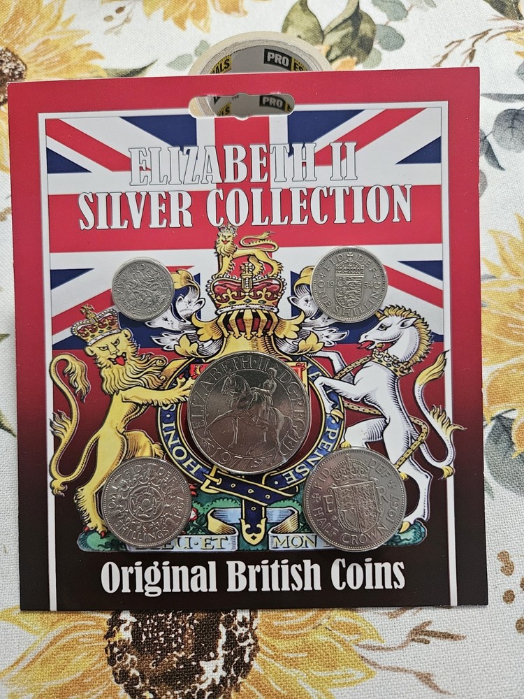 Queen Elizabeth II Silver Collection Original British Coins
