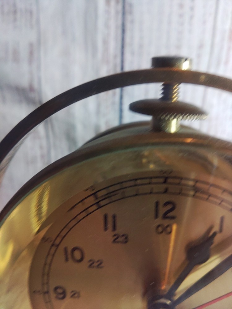 Vintage Heavy Brass Nautical Themed Working Clock