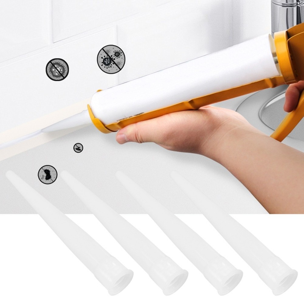 20 Pcs Reusable Caulking Nozzle Set Replaceable Plastic Ink Grip