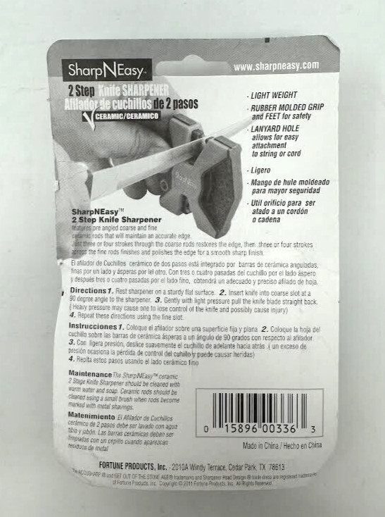 SHARP N EASY ' 2 STEP KNIFE SHARPENER ' COARSE/FINE